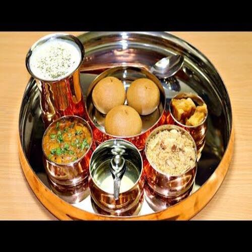 Special Rajasthani Jain Daal Baati Thali